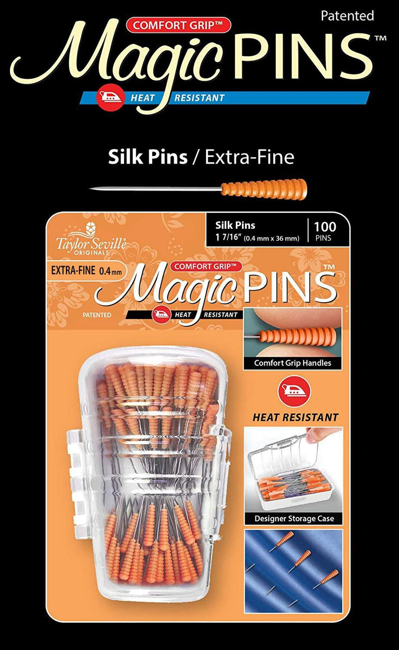 Taylor Seville Original Magic Pins Silk Extra Fine 100 Pins 219713