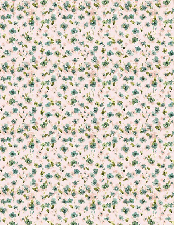 Wilmington Prints Mint Crush by Lisa Audit Floral Ditsy 3041 17769 373 Pink
