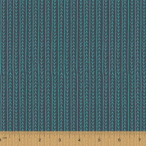 Windham Fabrics Jaye Bird by Kori Turner Goodhart Bird Tracks 53273 9 Teal