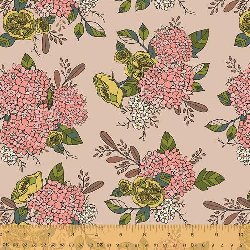 Windham Fabrics Jaye Bird by Kori Turner Goodhart Jayes Bouquet 53270 3 Pink
