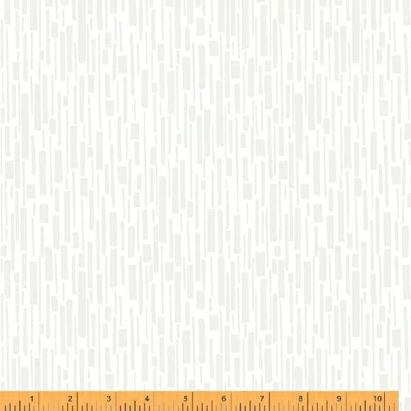 Windham Fabrics Makers Collage by Natalie Barnes Bamboo 42002A-8 White on White