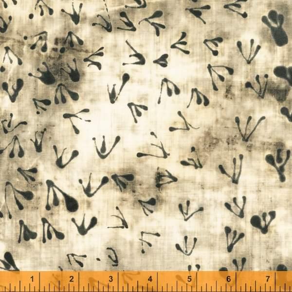 Windham Fabrics Random Thoughts by Marcia Derse Beach Birds 52838 1 Ivory