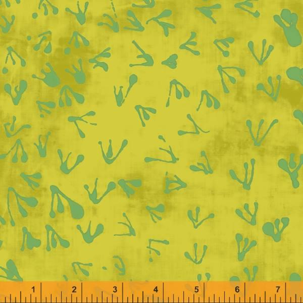 Windham Fabrics Random Thoughts by Marcia Derse Beach Birds 52838 2 Key Lime