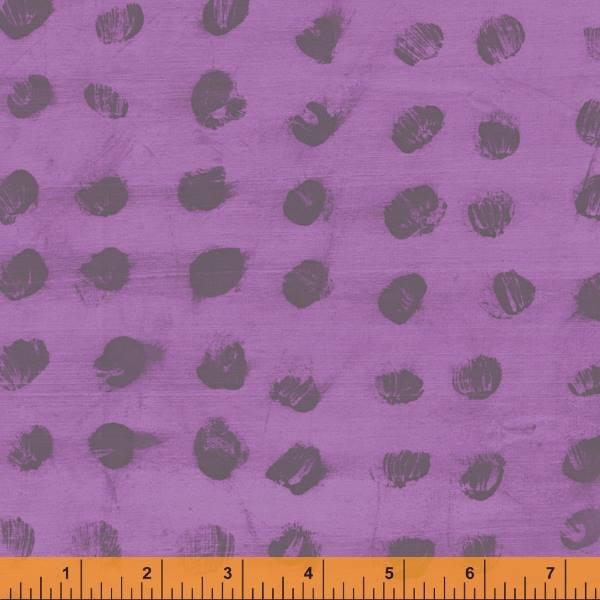 Windham Fabrics Random Thoughts by Marcia Derse Fingerpaint 52844 26 Violet