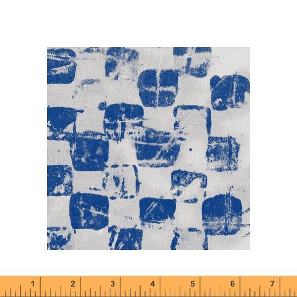 Windham Fabrics Random Thoughts by Marcia Derse Game Board 52840 11 Navy