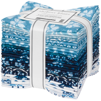 Shibori Blues fat quarter bundle