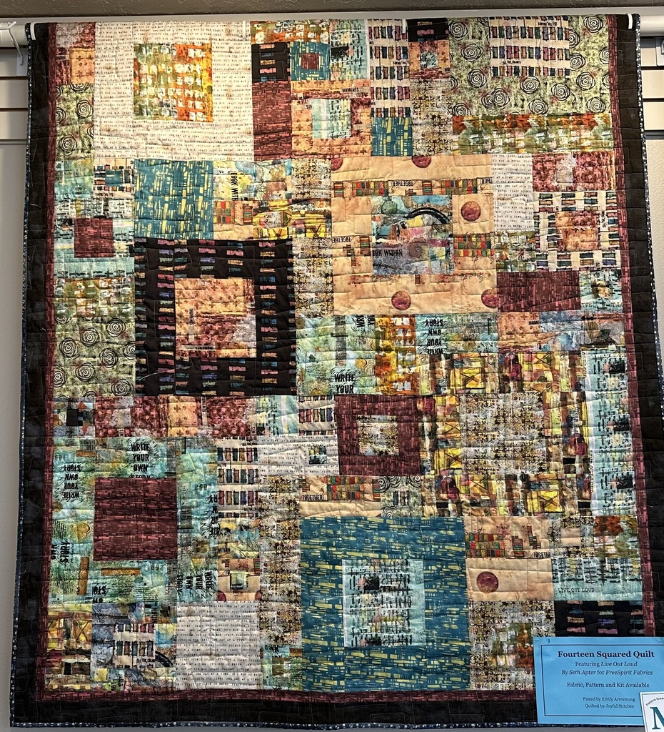 Fourteen Squared Live Out Loud Quilt Kit