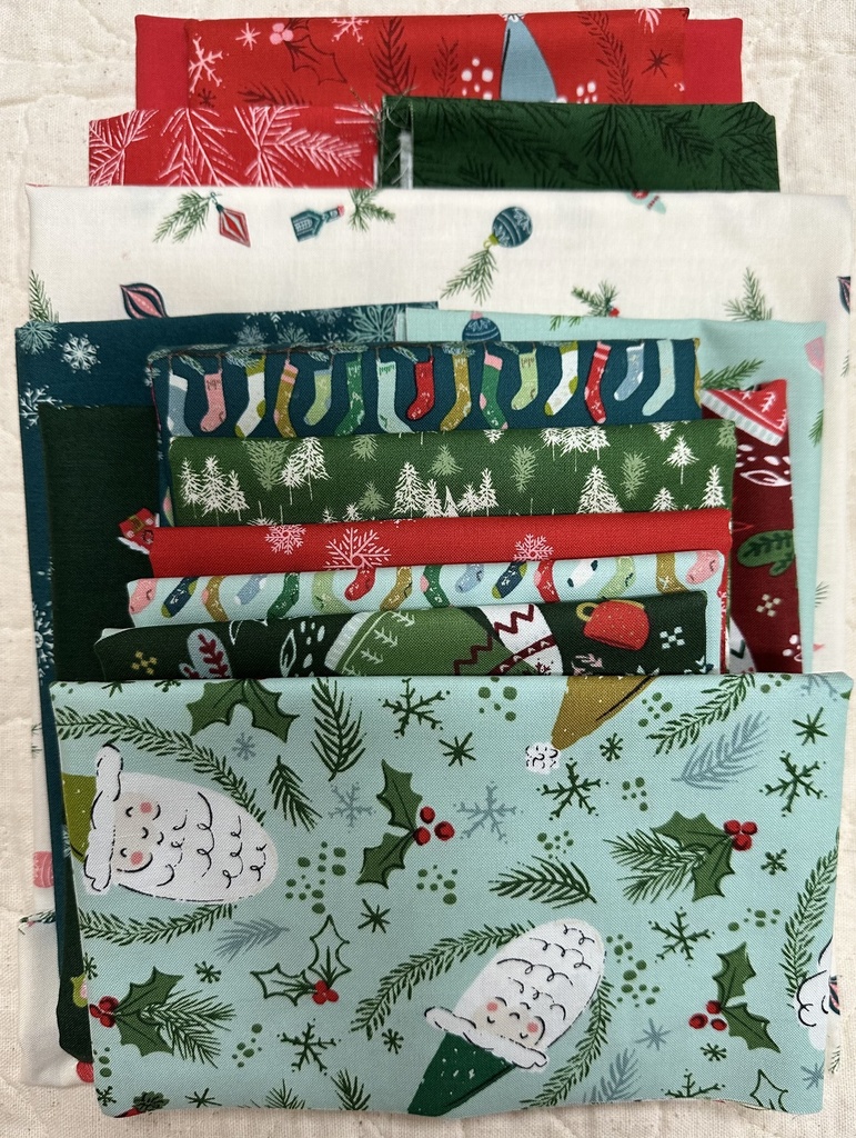 Christmas Magic Tree Skirt Cozy Wonderland Quilt Kit