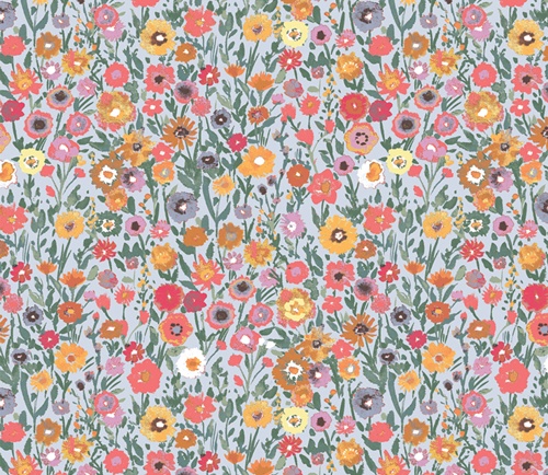 Plentiful blooming prairie floral
