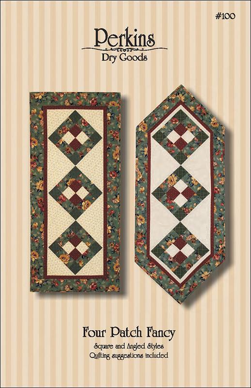 Four Patch Fancy Table Runner Pattern PDG 100