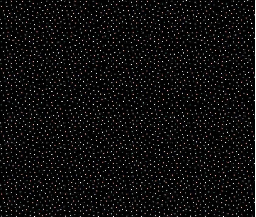 Poppie Cotton Country Confetti Licorice CC20188 Black