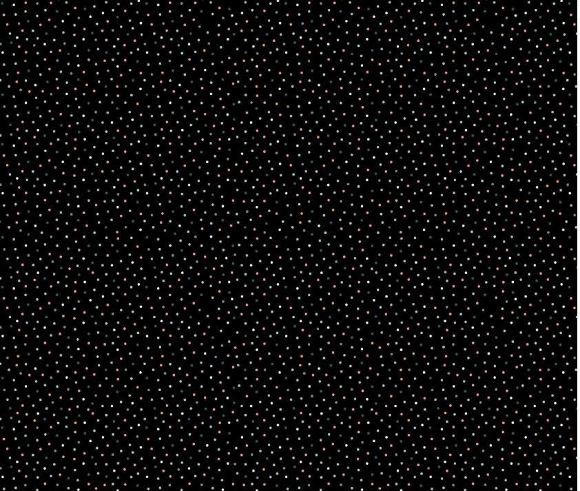 Poppie Cotton Country Confetti Licorice CC20188 Black