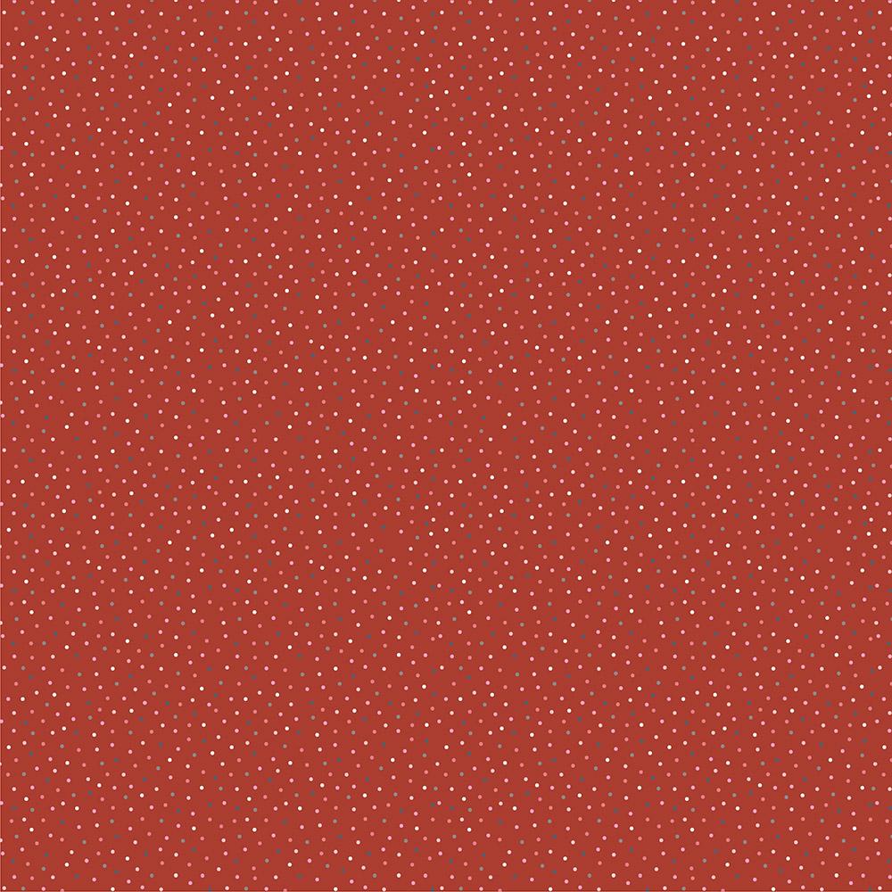 Poppie Cotton Country Confetti Speckled Hen CC20182 Red