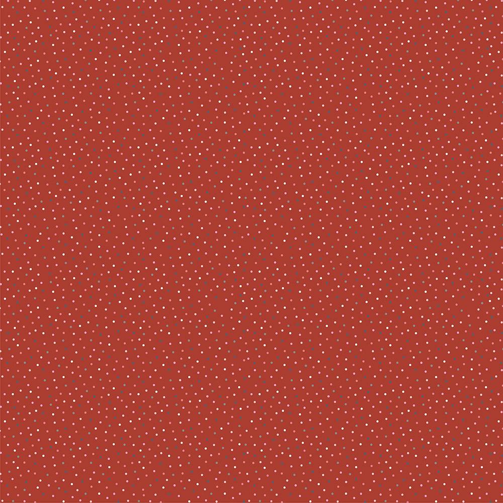 Poppie Cotton Country Confetti Speckled Hen CC20182 Red