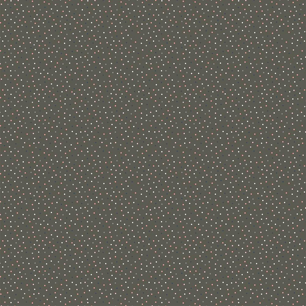 Poppie Cotton Country Confetti Weathered Wood CC20187 Dark Gray