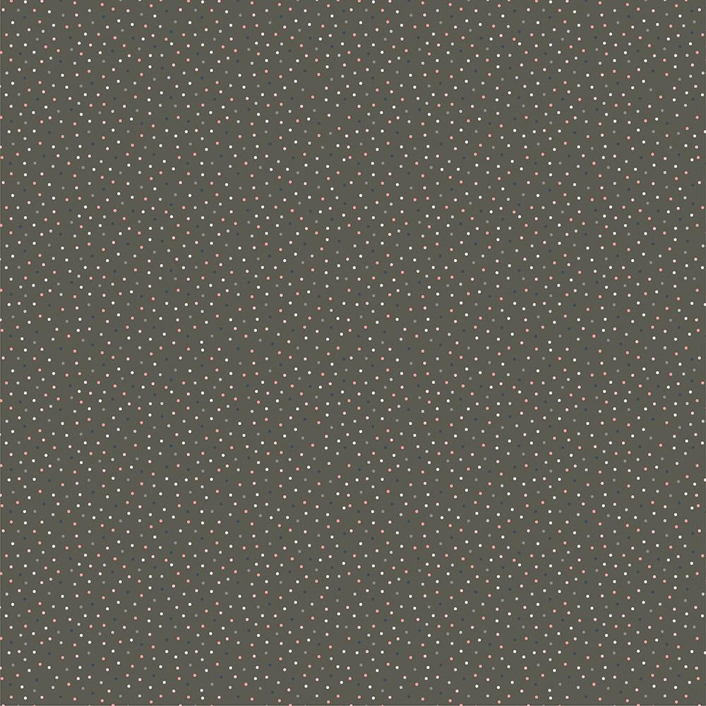 Poppie Cotton Country Confetti Weathered Wood CC20187 Dark Gray