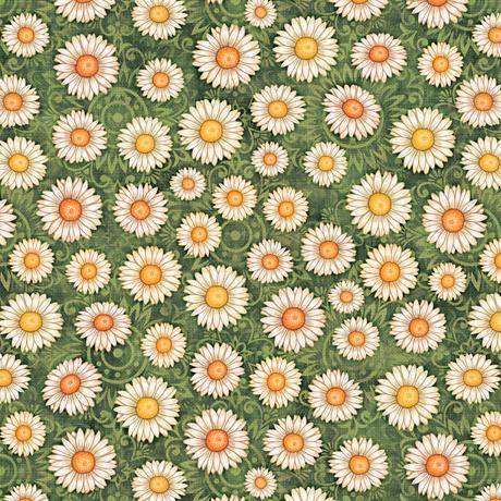 QT Fabrics Sweet as Honey by Dan Morris Daisy Toss 1649 29447 G