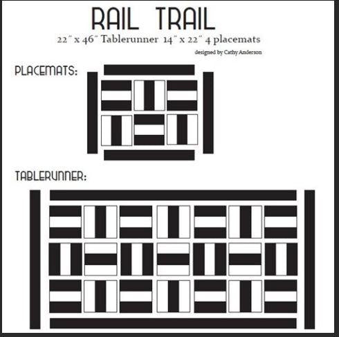 Quilt Basket LTD Cutie Rail Trail Pattern #QBCP 0007