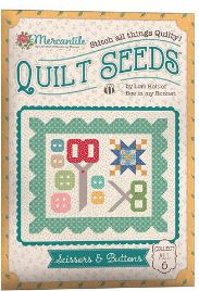 Quilt Seeds Pattern Scissors & Buttons ST 34023