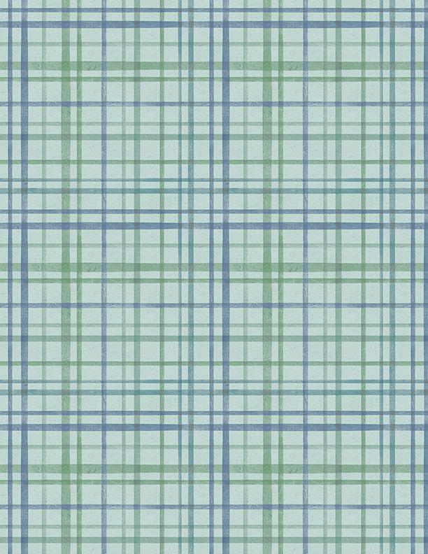 Wilmington Prints Fresh & Sweet by Janelle Penner Plaid 3024 88653 747 Teal