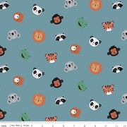 Riley Blake Designs Alphabet Zoo C14092 Stoneblue