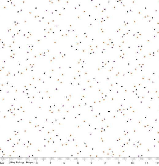 Riley Blake Designs Blossoms on White by Christopher Thompson C730 TrickorTreat