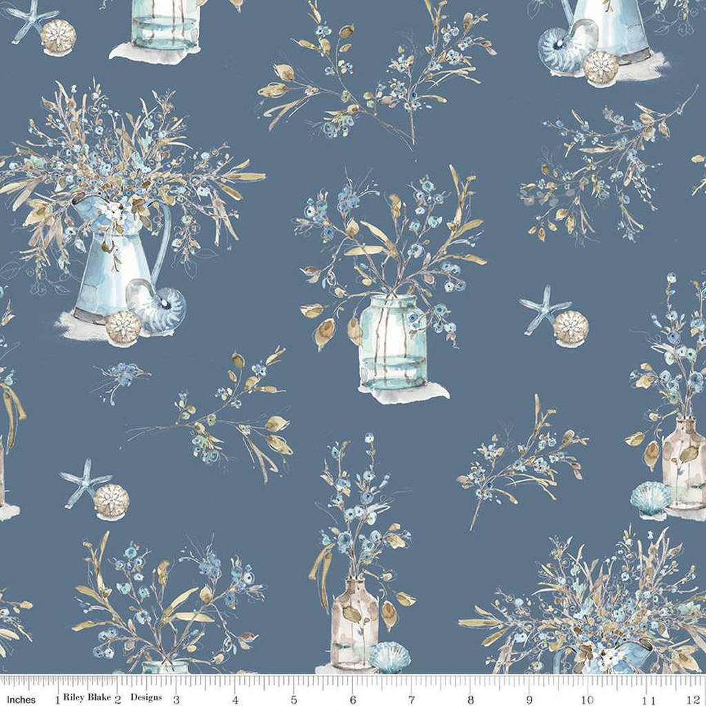 Riley Blake Designs Blue Escape Coastal C14510 Colonial