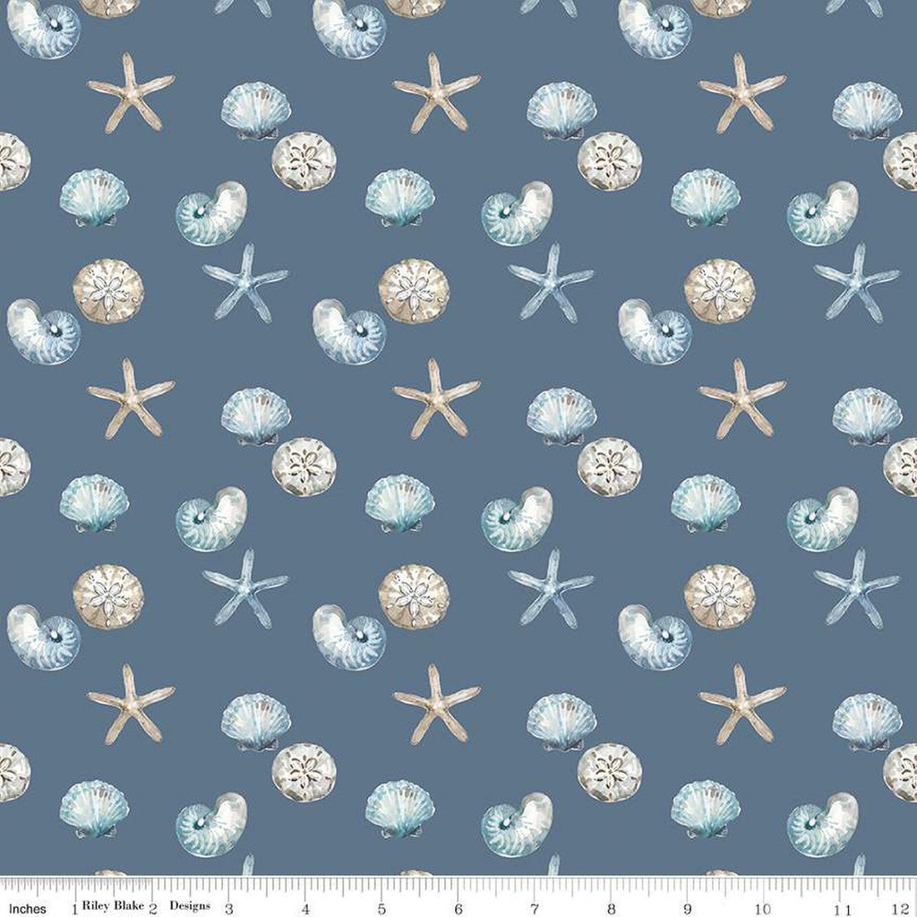 Riley Blake Designs Blue Escape Coastal C14513 Colonial