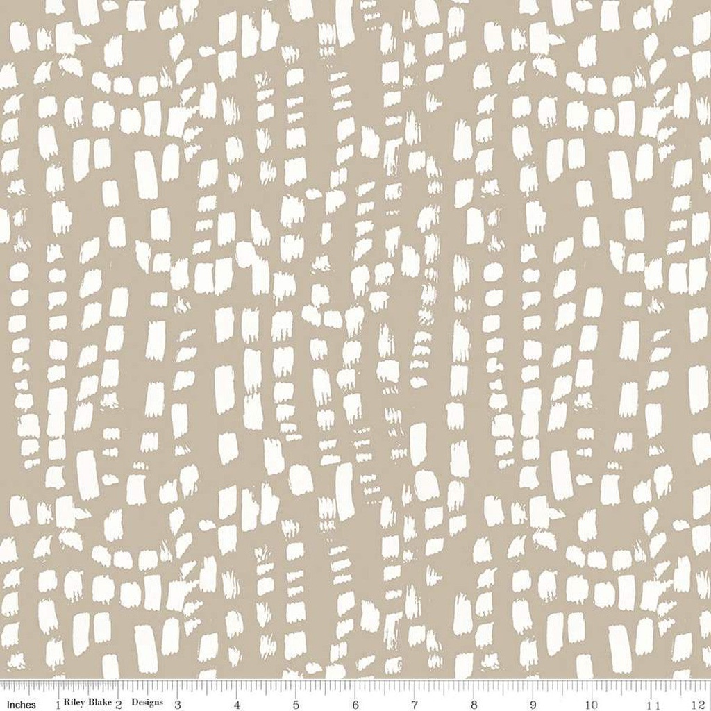 Riley Blake Designs Blue Escape Coastal C14514 Taupe