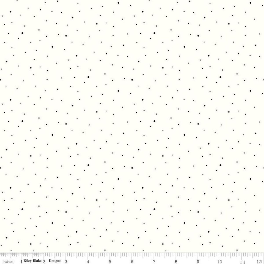 Riley Blake Designs Dapple Dot C645 White/Black