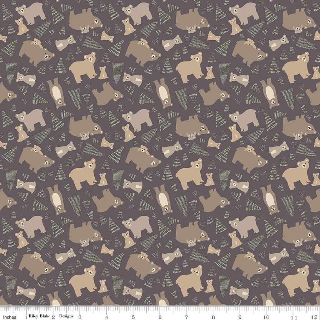 Riley Blake Designs Elmer & Eloise C14241 Brown