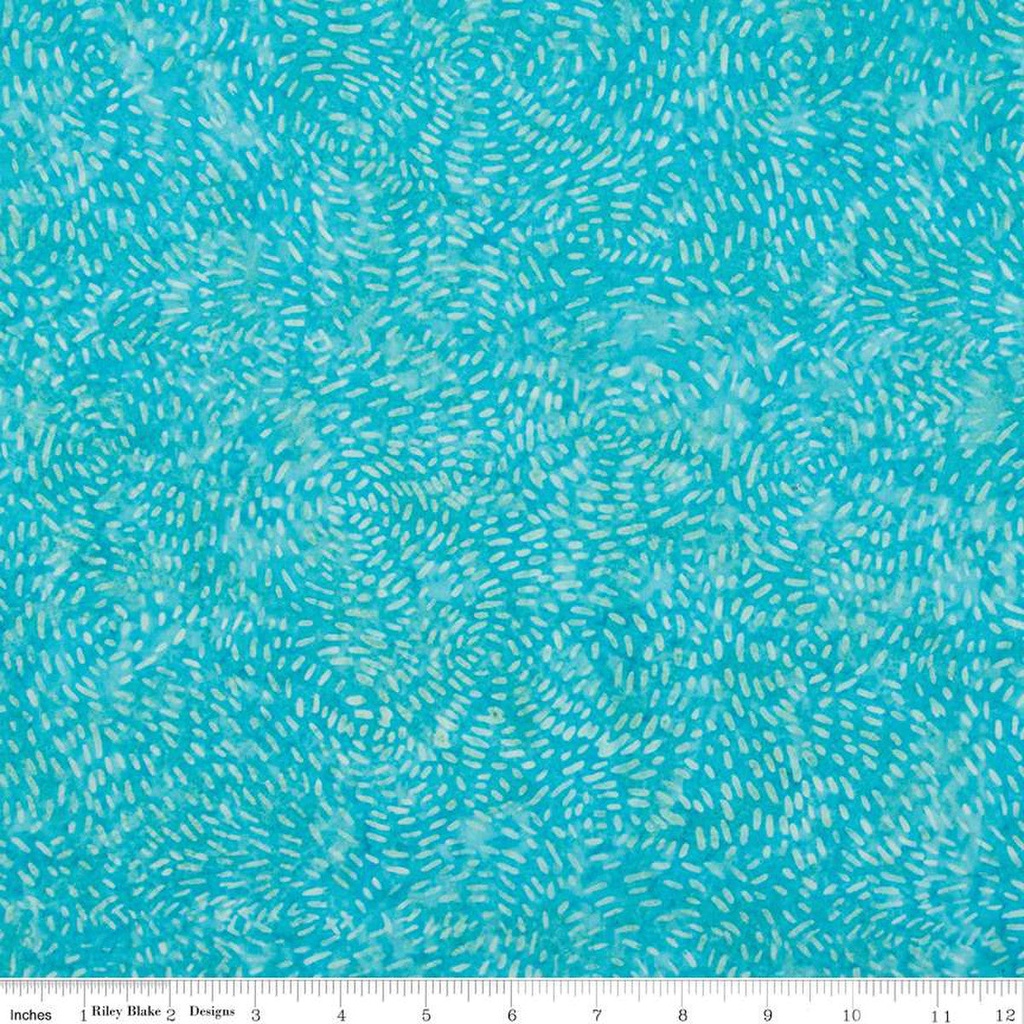 Riley Blake Designs Expressions Batiks Bayou Blues BTHH1232 Cyan