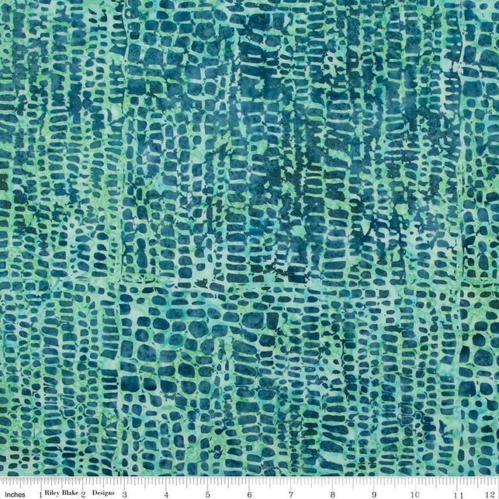 Expressions Batiks Bayou Blues BTHH1235 Seafoam