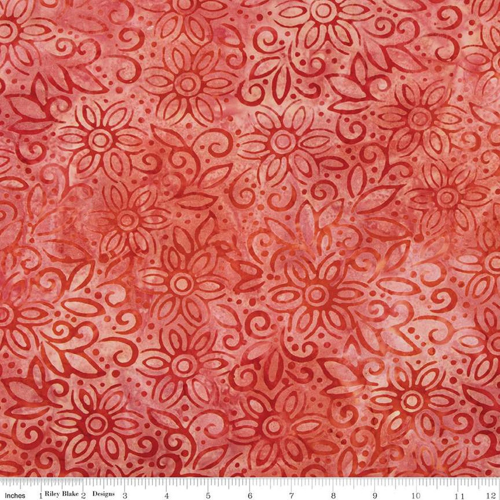 Riley Blake Designs Expressions Batiks That Summer Feelin' BTAP1196 Strawberry Ice