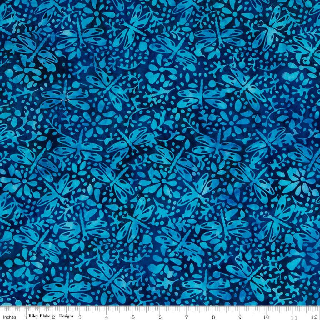 Riley Blake Designs Expressions Batiks TJAPS BTCB1014 Marine Blue