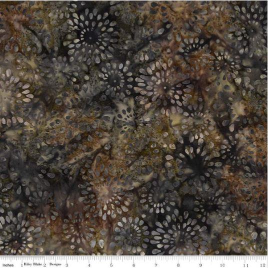 Riley Blake Designs Expressions Batiks Tjaps BTCB1037 Moss Brown