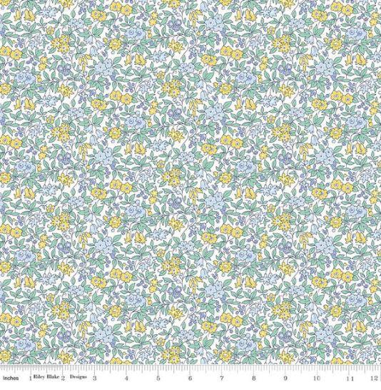 Riley Blake Designs Flower Show Sunrise by Liberty Fabrics Forget Me Not Blossom G 04775727G
