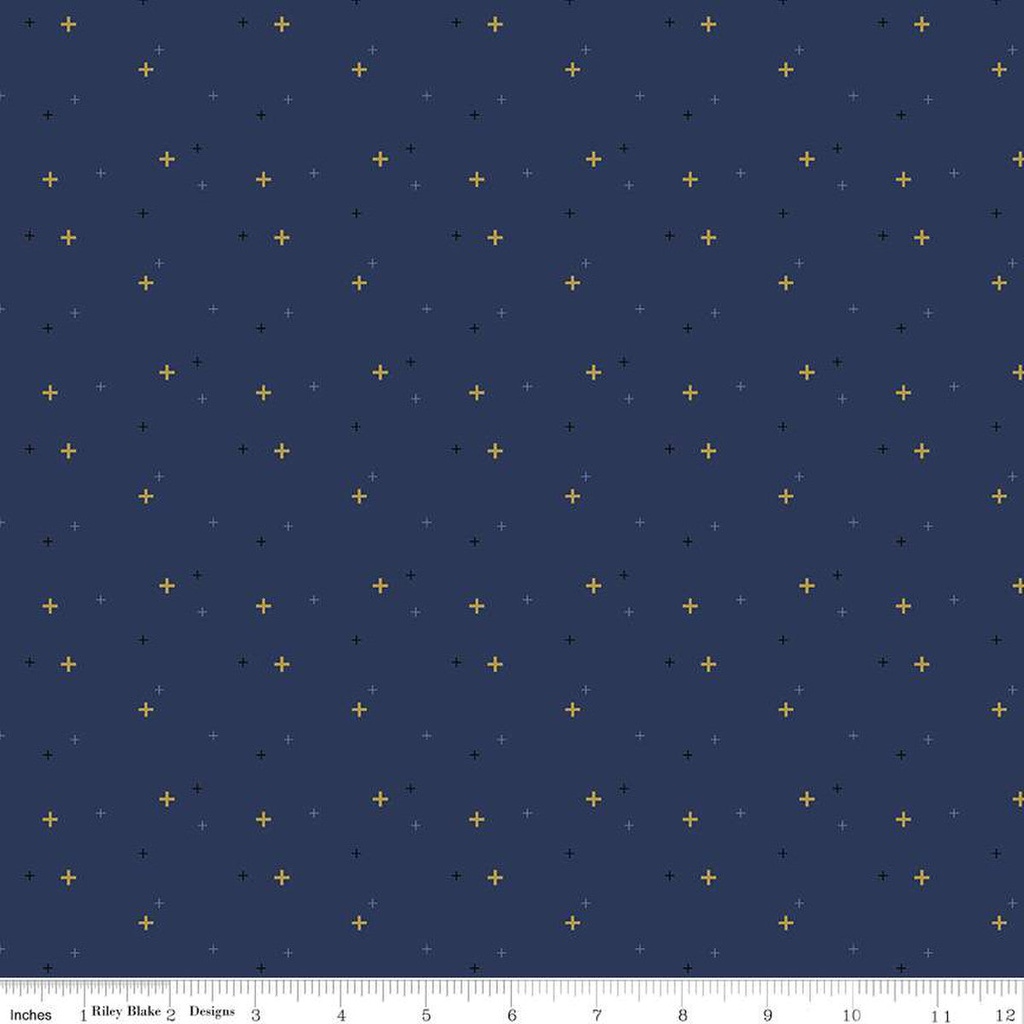 Riley Blake Designs Sparkler by Melissa Mortenson SC650 Navy