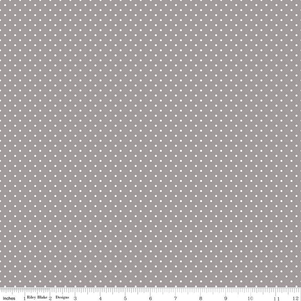 Riley Blake Designs Swiss Dot C670 40 Gray