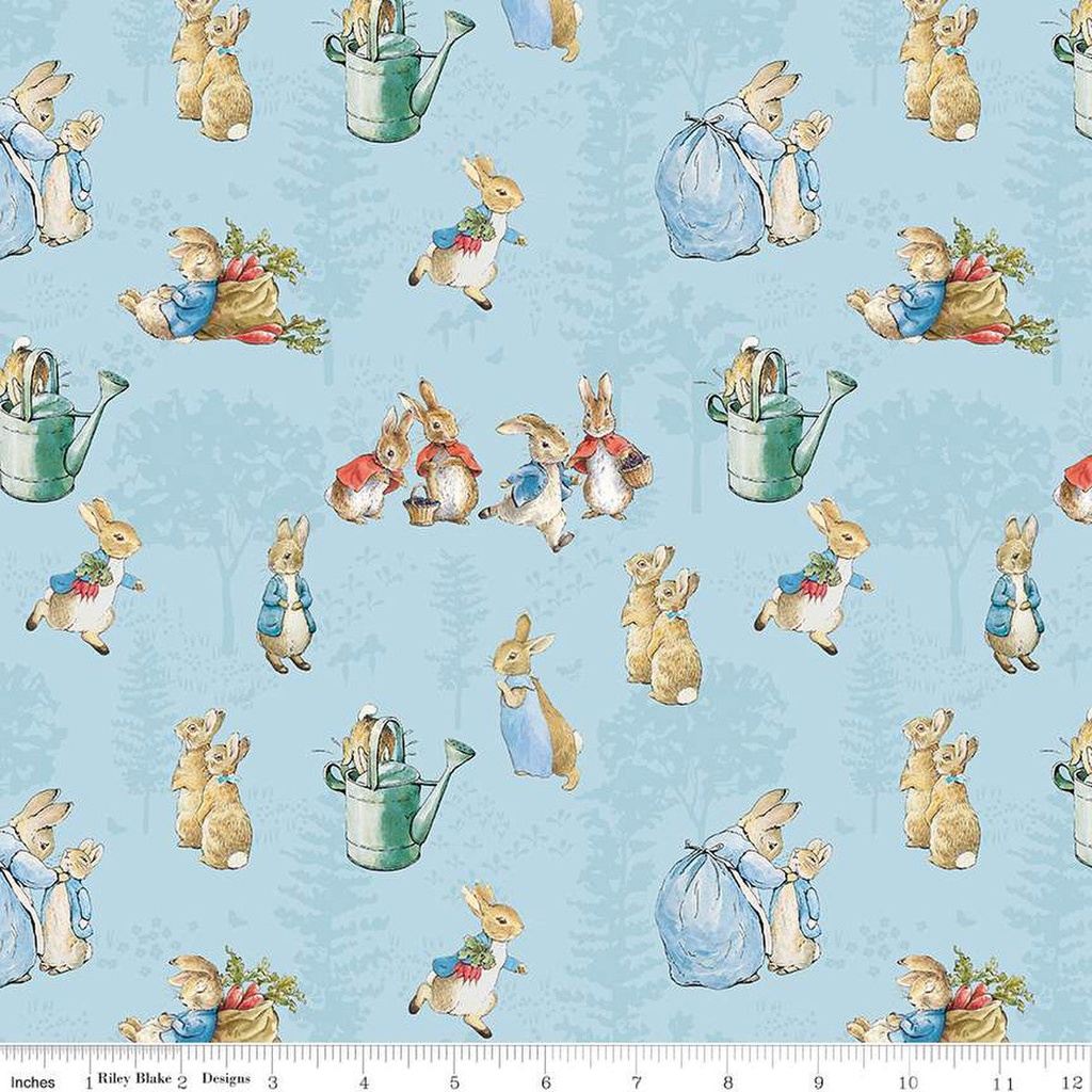 Riley Blake Designs The Tale of Peter Rabbit C14700 Blue