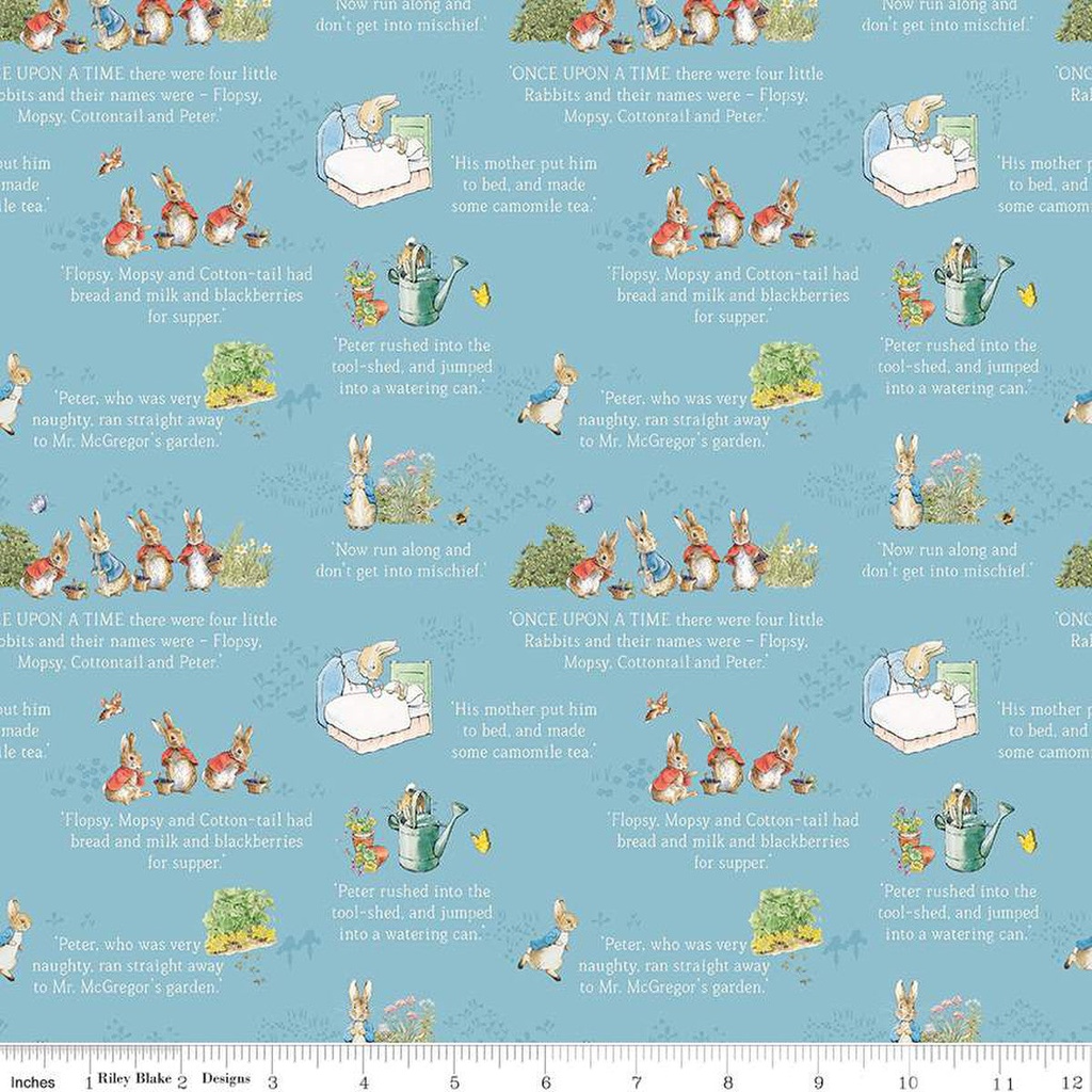 Riley Blake Designs The Tale of Peter Rabbit C14701 Blue