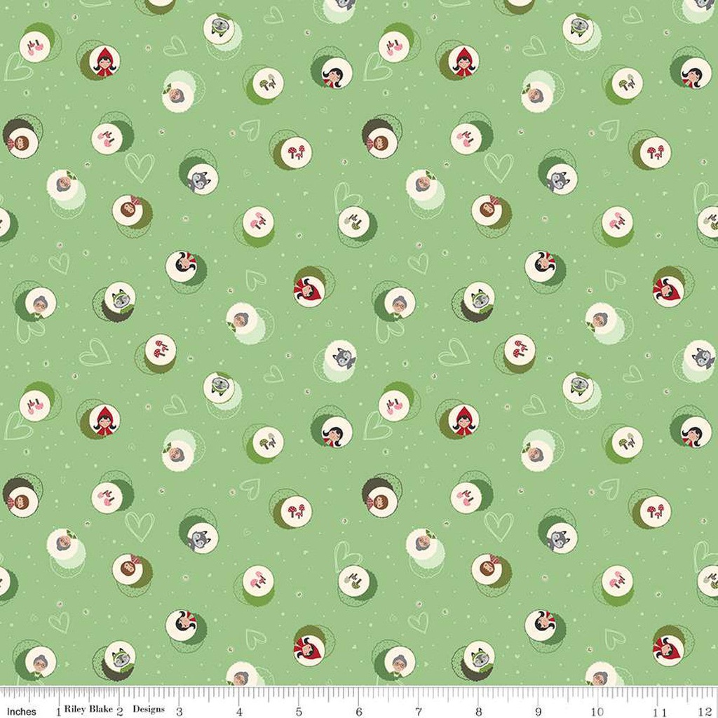 Riley Blake Designs To Grandmother's House C14372 Green