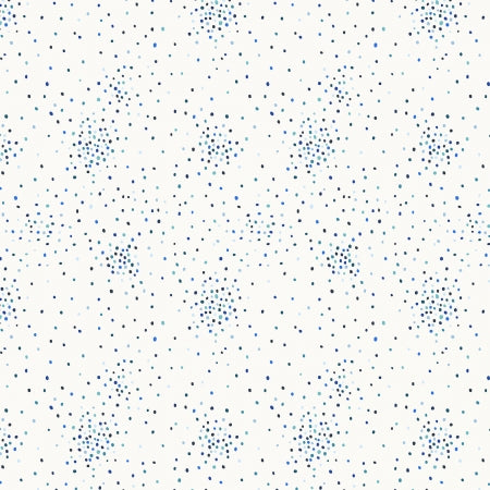 RJR Fabrics Miniature Minis Dapple Dot RJ1705 BW8 Blue White