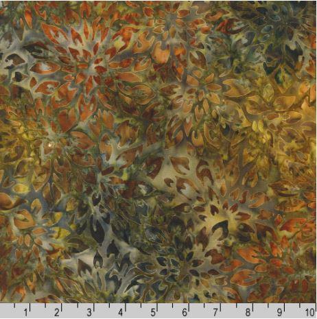 Robert Kaufman Fabrics Artisan Batiks Junglescape by Lunn Studios AMD 21841 180 Russet