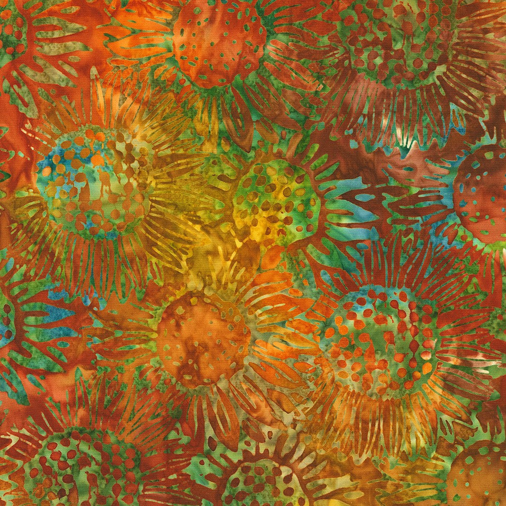 Robert Kaufman Fabrics Artisan Batiks: Sun Forest by Lunn Studios 21997 196 Harvest