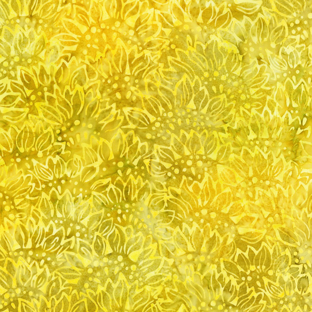 Robert Kaufman Fabrics Artisan Batiks: Sun Forest by Lunn Studios 21998 125 Sunflower