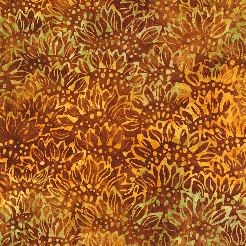 Robert Kaufman Fabrics Artisan Batiks: Sun Forest by Lunn Studios 21998 163 Spice