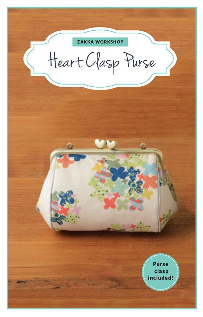 Zakka Workshop Heart Clasp Purse Pattern ZW2194