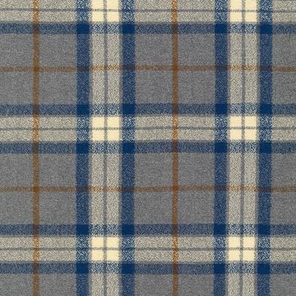 Robert Kaufman Fabrics Mammoth Flannel SRKF-14884-185 Steel