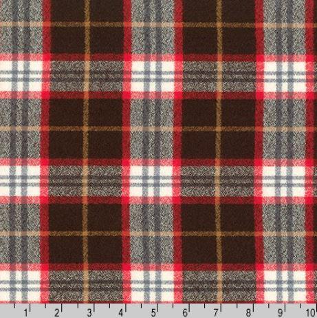 Robert Kaufman Fabrics Mammoth Flannel SRKF-18964-222 Redwood